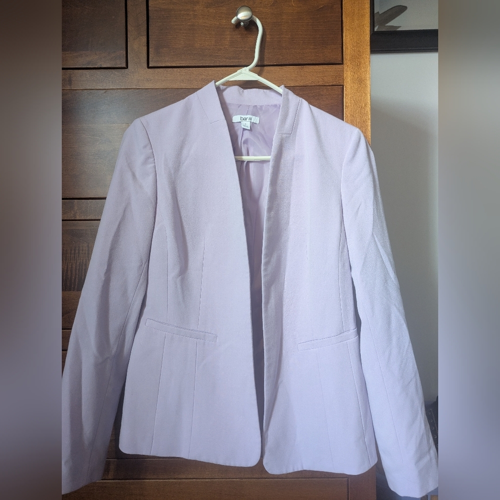 Bar III Women's Soft Purple Blazer And Pants